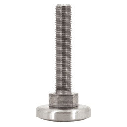 50mm Stainless Steel Leg Leveler, Satin Alt 2 - Image