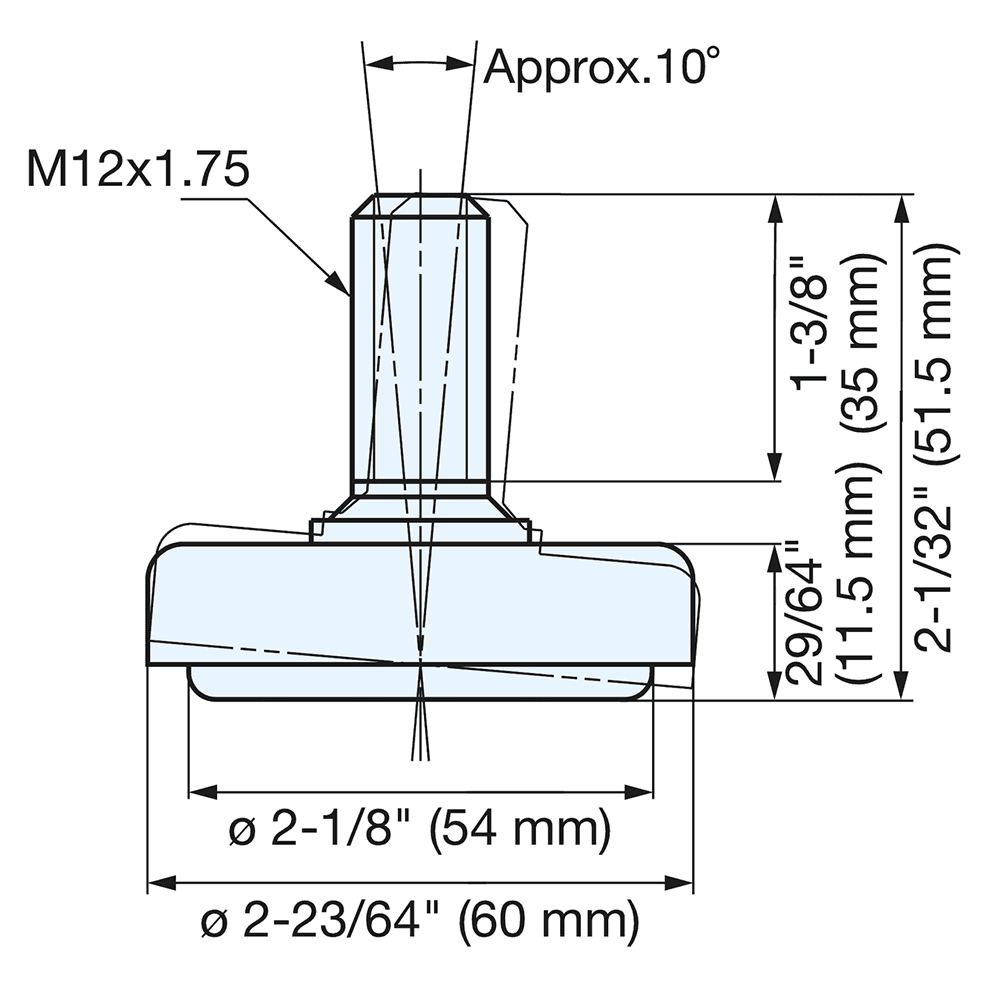 51.5mm x 60mm Glide, Satin Alt 4 - Image