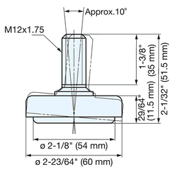 51.5mm x 60mm Glide, Satin Alt 4 - Image