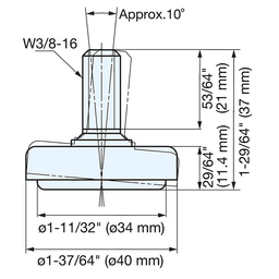 37mm Adjustable Glide, Chrome Alt 4 - Image