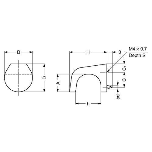 Sugatsune's MKZ-L Collection Satin Nickel Cabinet Knob, 21mm diameter