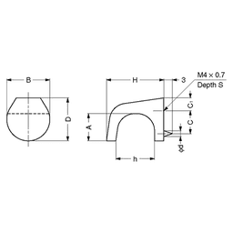 Sugatsune's MKZ-L Collection Satin Nickel Cabinet Knob, 21mm diameter
