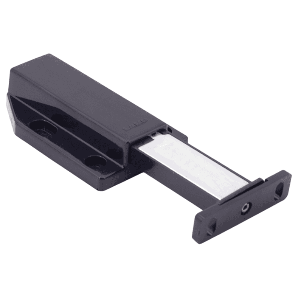 Long Stroke Magnetic Touch Latch, Black Alt 1 - Image