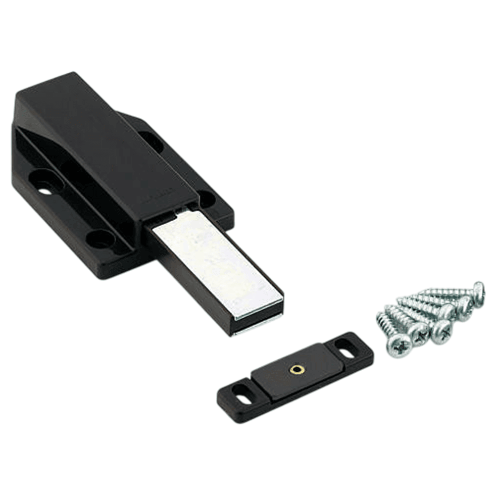 Long Stroke Magnetic Touch Latch, Black Main - Image