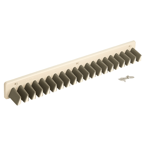 37mm Gray Finish Tie Rack by Sugatsune with Dual Holding Options for Ties