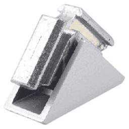 50mm Corner Connector, Silver Alt 2 - Image