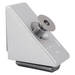 30mm x 50mm Corner Connector, Silver Alt 4 - Image