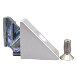 30mm x 50mm Corner Connector, Silver Alt 9 - Image