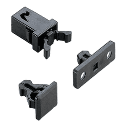 14mm Non-Magnetic Mini Touch Latch, Black Main - Image