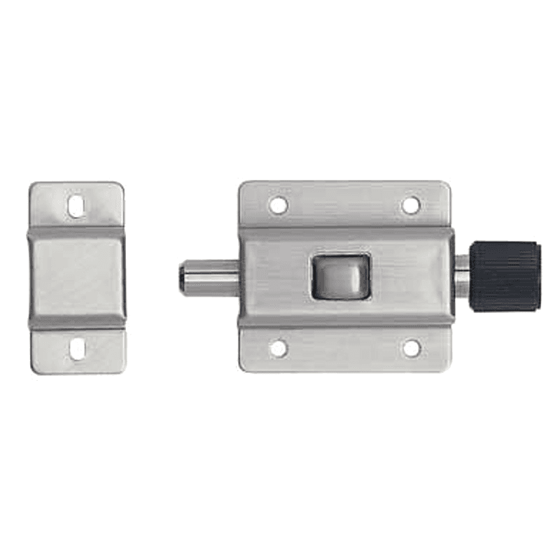 40mm Push Barrel Bolt, Nickel Main - Image