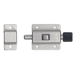 40mm Push Barrel Bolt, Nickel Main - Image