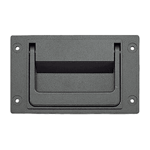 13/16" Rectangle Recessed Flush Pull, Gray Main - Image