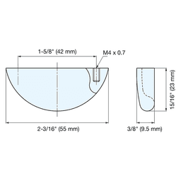 Stainless Steel Cup Pull, Mirror Alt 1 - Image