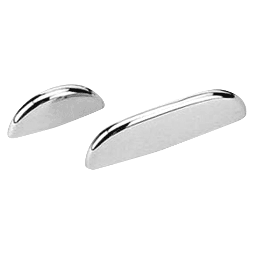 Sugatsune 74mm Handle Pull in Satin Nickel Finish on Cabinet Door