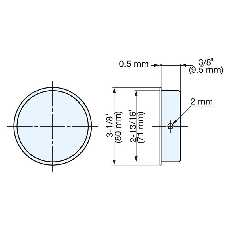 71mm Stainless Steel Recess Pull, Satin Alt 1 - Image