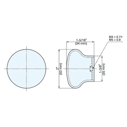 50mm Stainless Steel Knob, Mirror Alt 1 - Image
