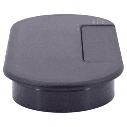 166.5mm Oval Cable Grommet, Black Alt 1 - Image