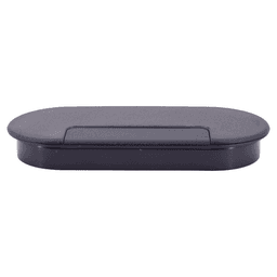 166.5mm Oval Cable Grommet, Black Alt 5 - Image
