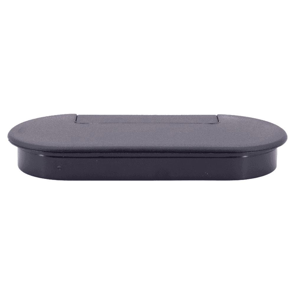 166.5mm Oval Cable Grommet, Black Main - Image