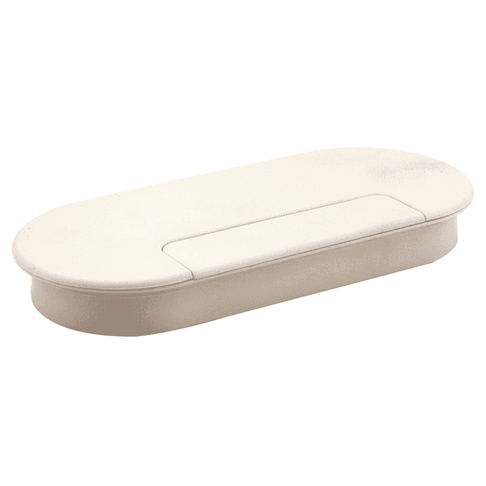 166.5mm Oval Cable Grommet, Cream Alt 3 - Image