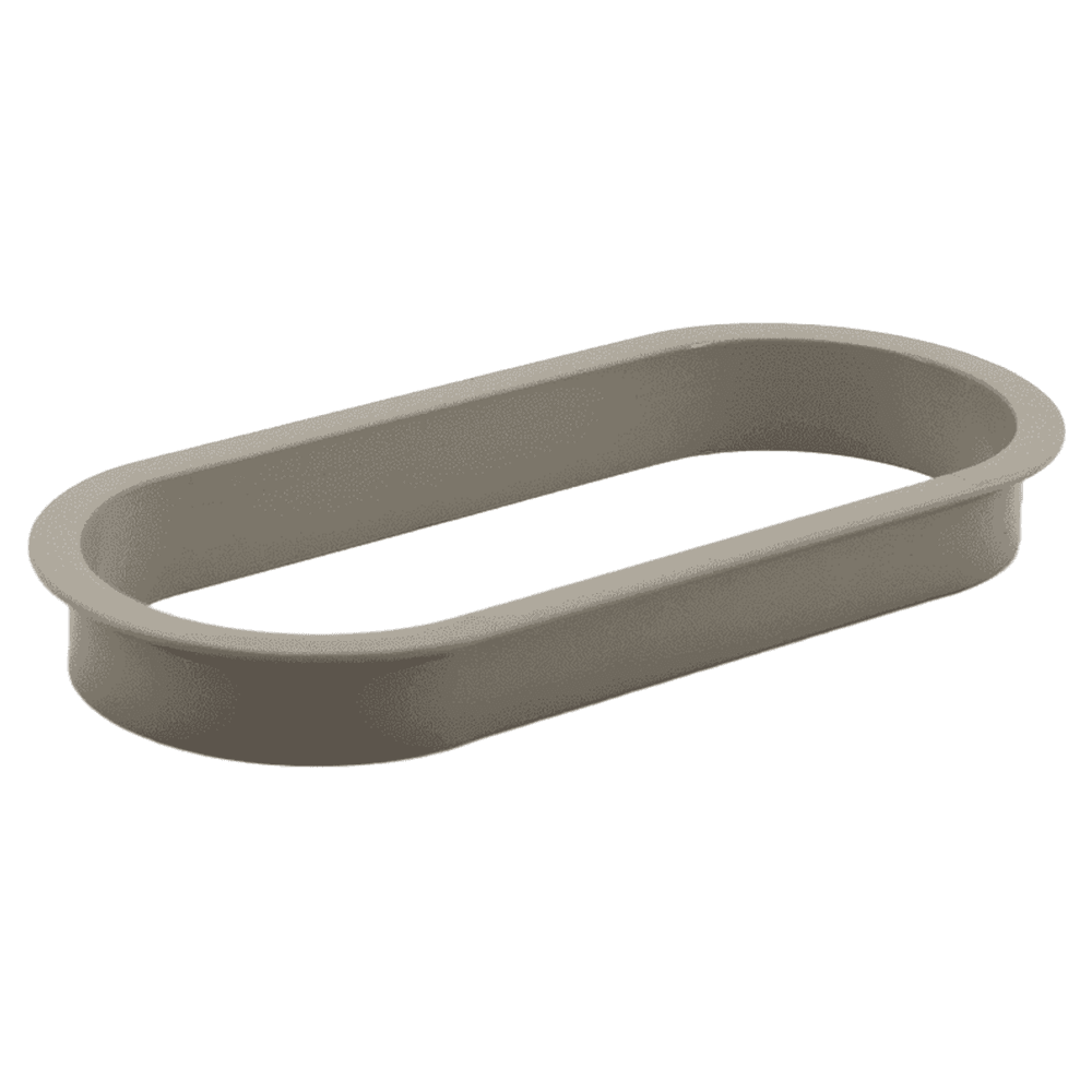 166.5mm Oval Cable Grommet, Gray Alt 1 - Image