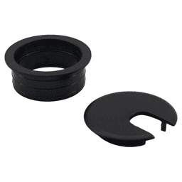 45mm Round Cable Grommet, Black Alt 1 - Image
