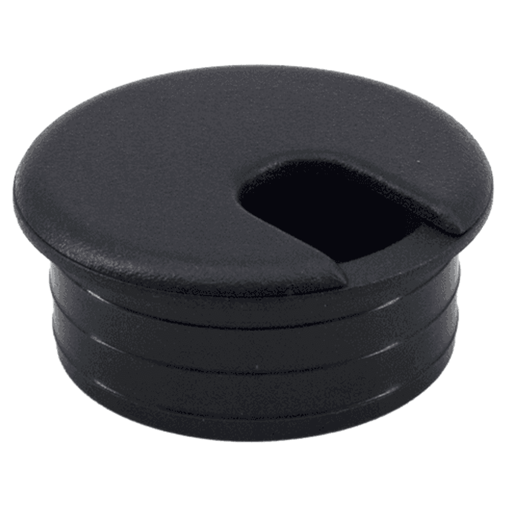 45mm Round Cable Grommet, Black Alt 3 - Image