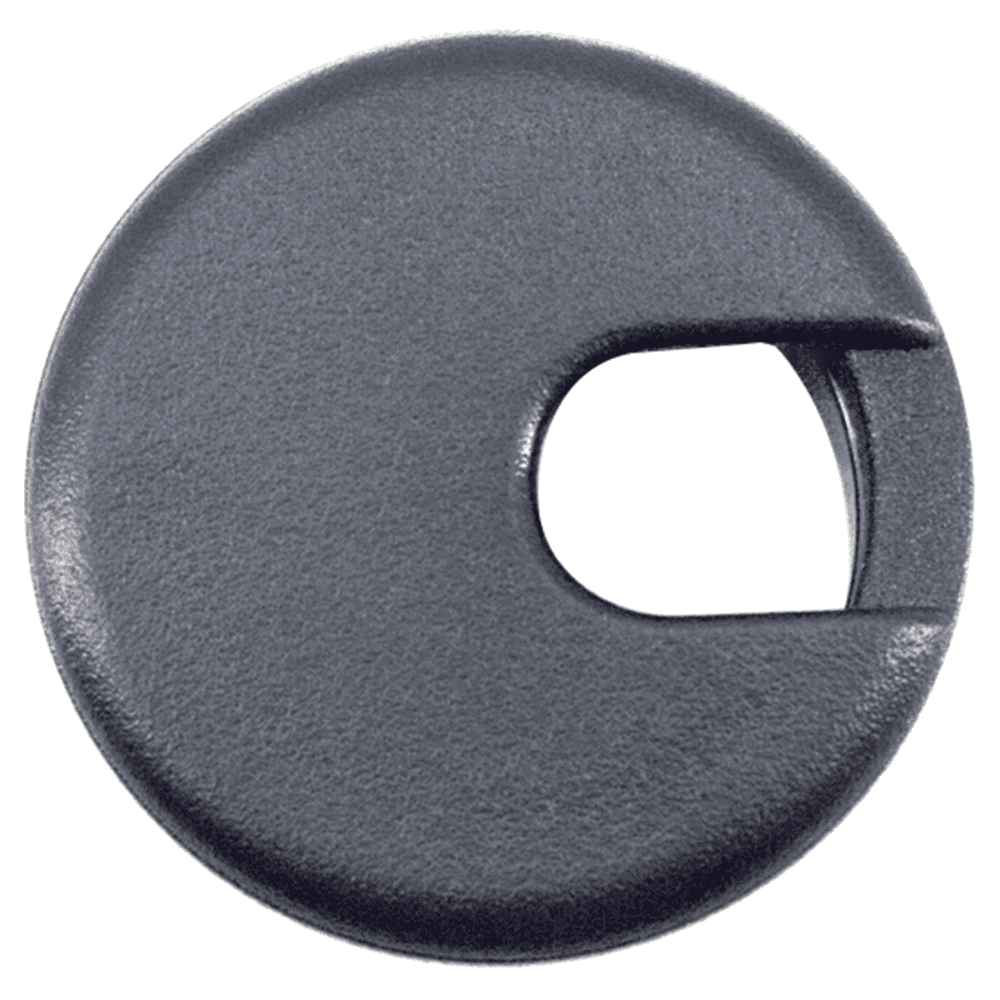 45mm Round Cable Grommet, Black Main - Image