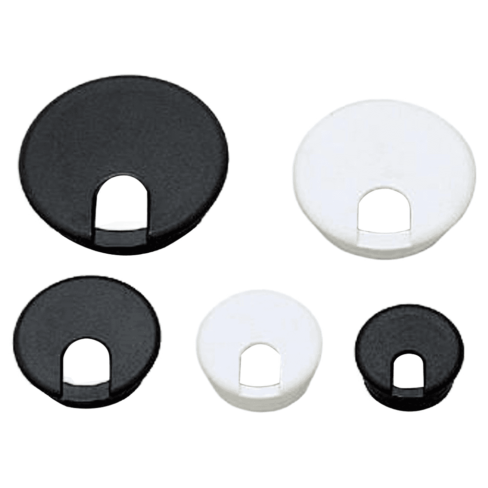 45mm Round Cable Grommet, White Alt 2 - Image