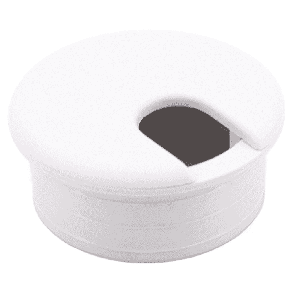 45mm Round Cable Grommet, White Alt 3 - Image