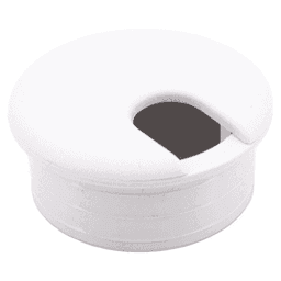 45mm Round Cable Grommet, White Alt 3 - Image
