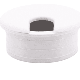 45mm Round Cable Grommet, White Alt 6 - Image