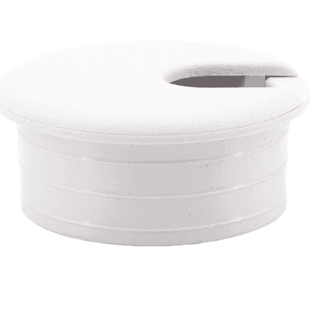 45mm Round Cable Grommet, White Main - Image