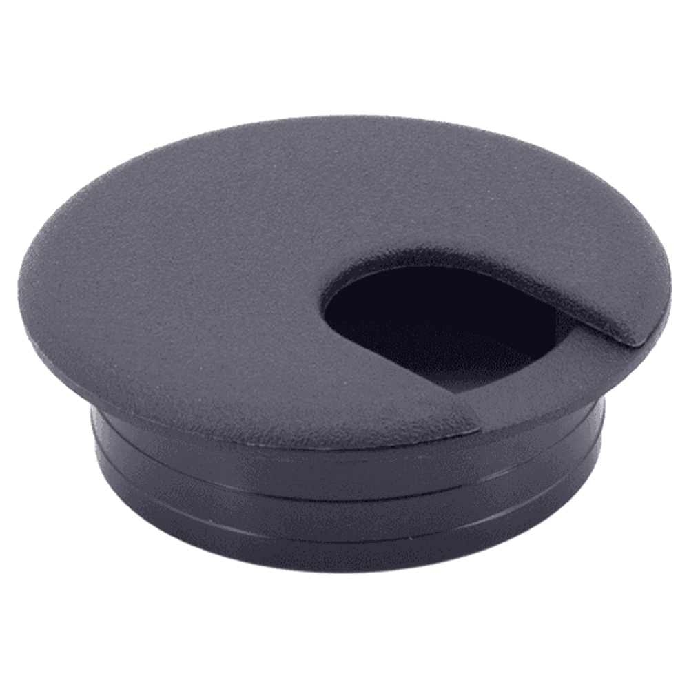 60mm Round Cable Grommet, Black Alt 3 - Image