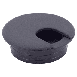 60mm Round Cable Grommet, Black Alt 3 - Image