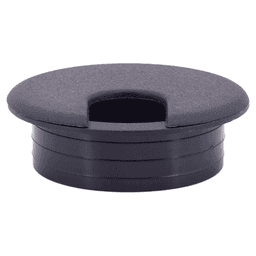 60mm Round Cable Grommet, Black Main - Image