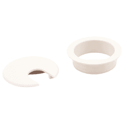60mm Round Cable Grommet, Cream Alt 1 - Image