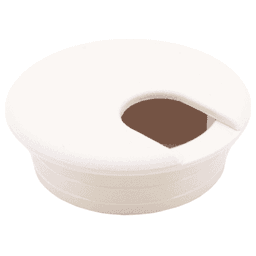 60mm Round Cable Grommet, Cream Alt 3 - Image