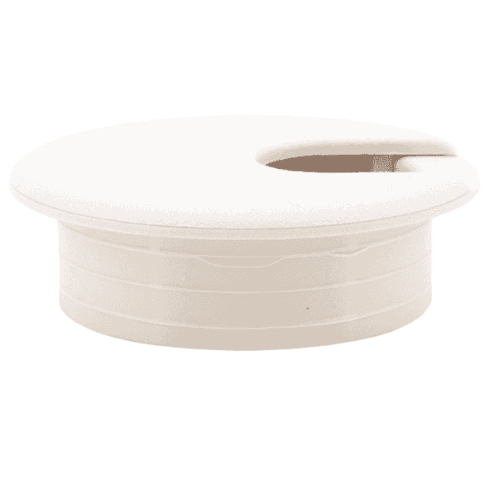 60mm Round Cable Grommet, Cream Alt 5 - Image