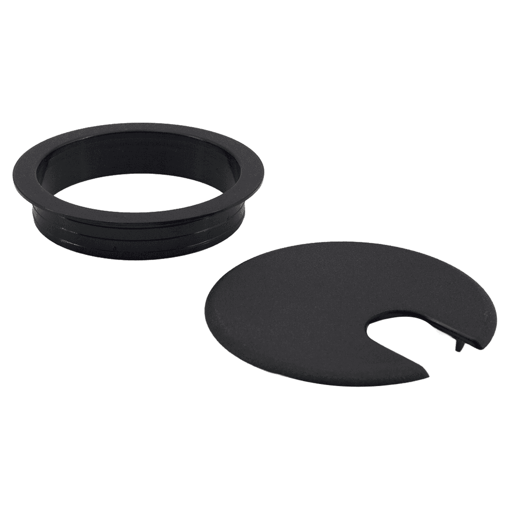 89.4mm Round Cable Grommet, Black Alt 1 - Image