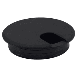 89.4mm Round Cable Grommet, Black Alt 3 - Image