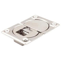 44mm 90° Opening Drop Hinge with Covers, Nickel Main - Image