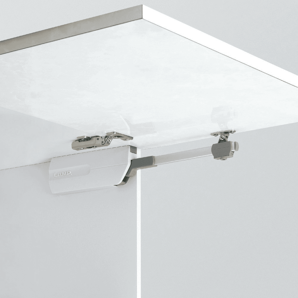 SLS-ELAN Right-Hand Medium Duty Easy Lift-Up Stay, Anodized/Galvanized/Light Gray - Alt Image 1