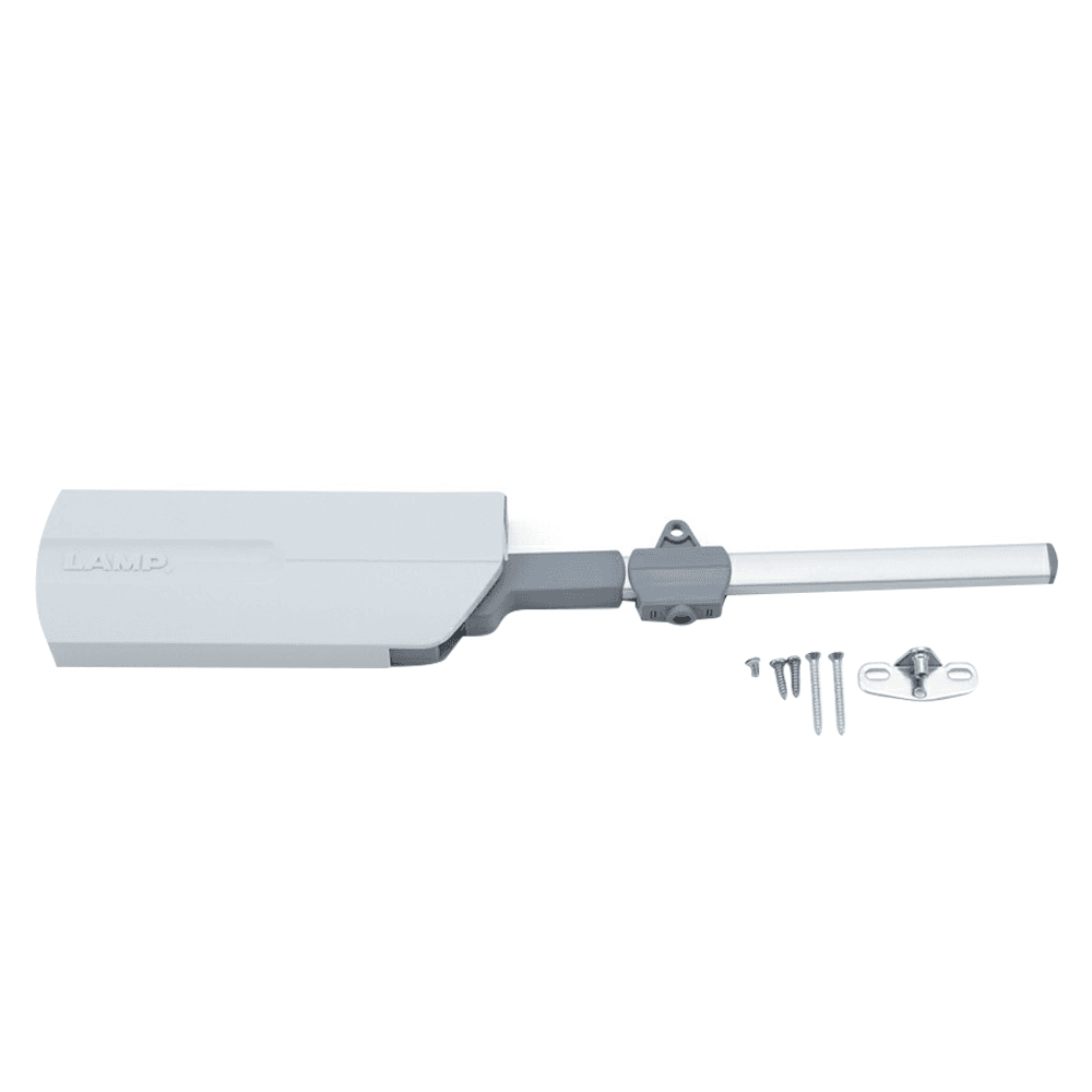 SLS-ELAN Right-Hand Medium Duty Easy Lift-Up Stay, Anodized/Galvanized/Light Gray - Main Image