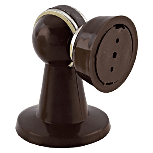 2-5/32" Diameter Magnetic Door Stop/Holder, Brown - Main Image