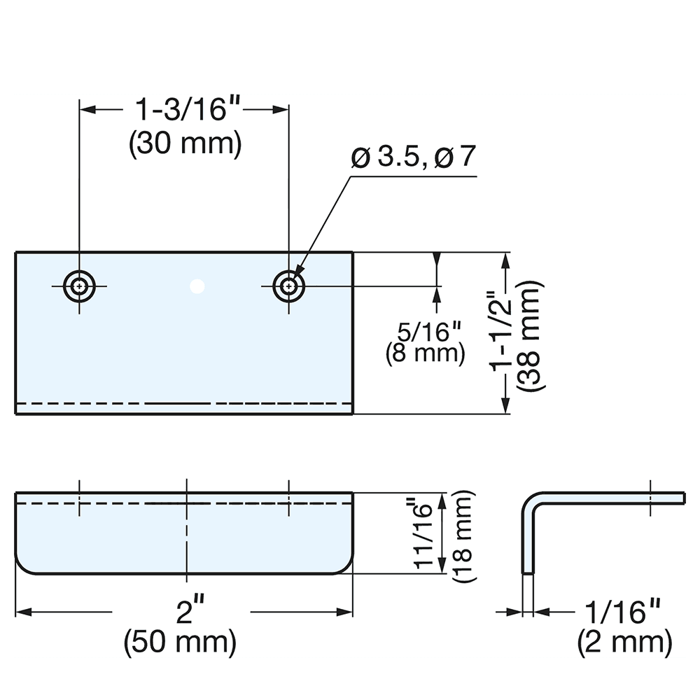 SN-50 30mm Edge Pull, Black Alt 3 - Image