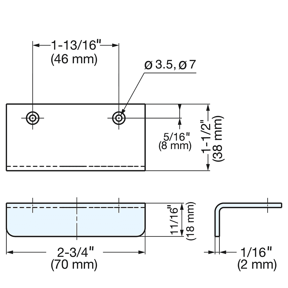 SN-70 46mm Edge Pull, Mirror Alt 3 - Image