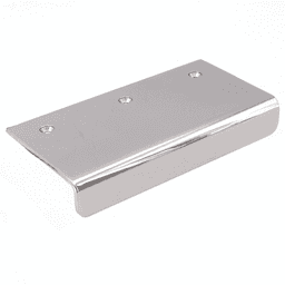 90mm 304 Stainless Steel Edge Pull, Mirror Main - Image