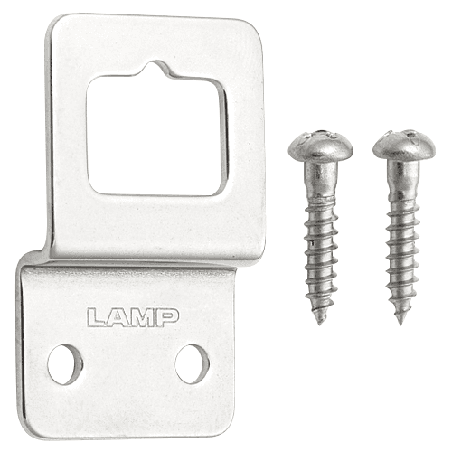 36.5mm frame hanger in stainless steel finish with included screws - Sugatsune