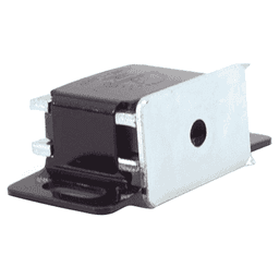 30mm Magnetic Catch, Brown Baked Lacquer/Chrome Alt 1 - Image